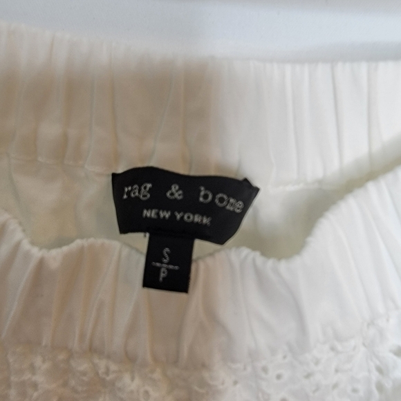 RAG & BONE Eyelet Lace Floral Off Shoulder Dress - Picture 10 of 12